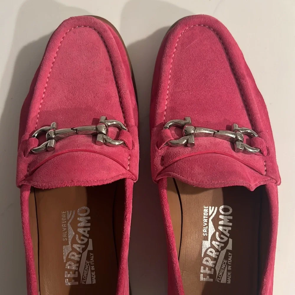 💗Salvatore Ferragamo hot pink loafers - Picture 10 of 12
